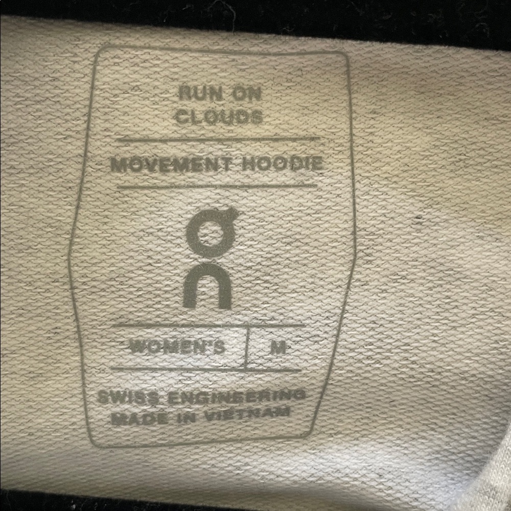 ON Light Gray Cropped Hoodie M - Picture 2 of 11